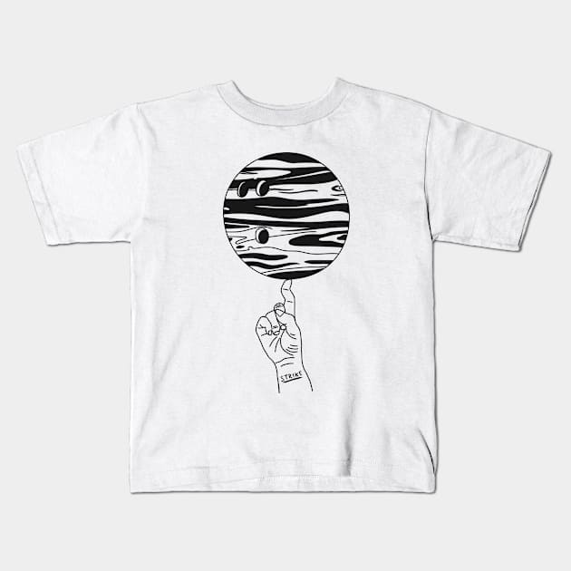 Spinning Bowling Ball Kids T-Shirt by Fairbs